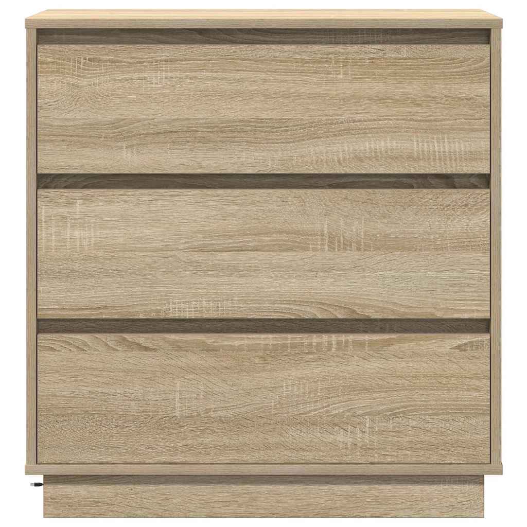 Bedside Cabinet Sonoma oak 71 x 34.5 x 75 cm Engineered wood