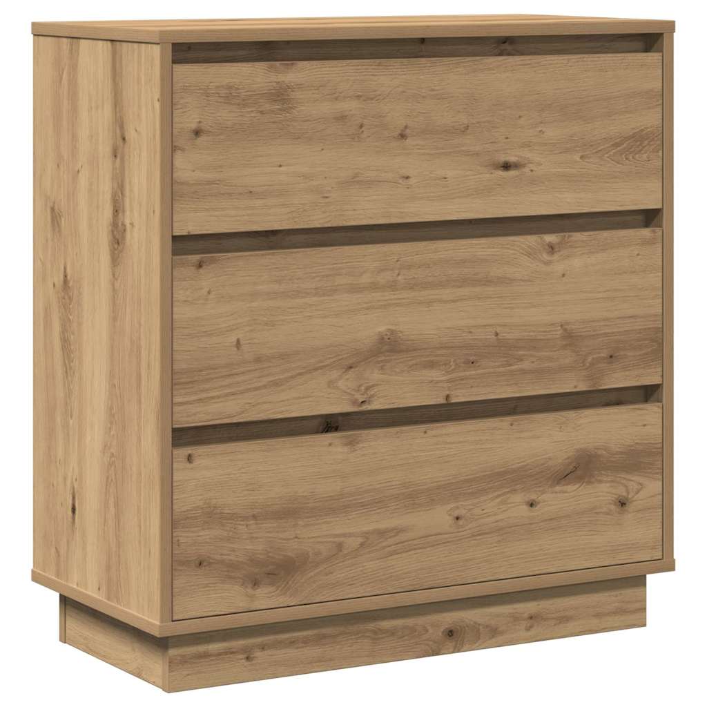 Bedside Cabinet Artisan oak 71 x 34.5 x 75 cm Engineered wood