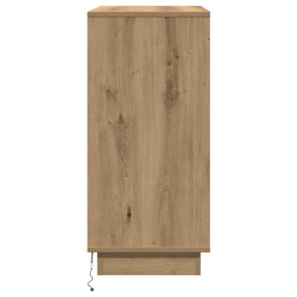 Bedside Cabinet Artisan oak 71 x 34.5 x 75 cm Engineered wood