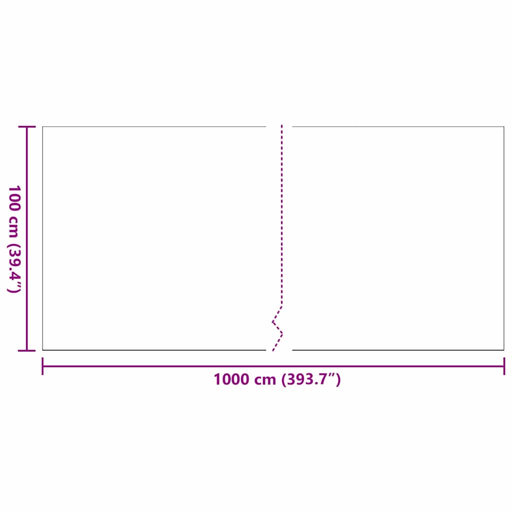 Artificial Grass Black 10 x 1 m Polypropylene