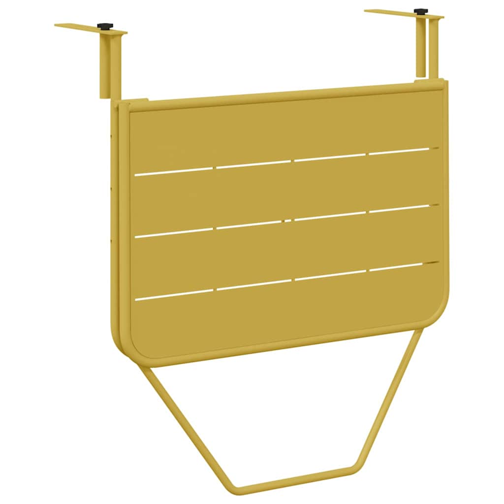 Hanging Balcony Table Gold 60 x 39 x 65 cm Steel