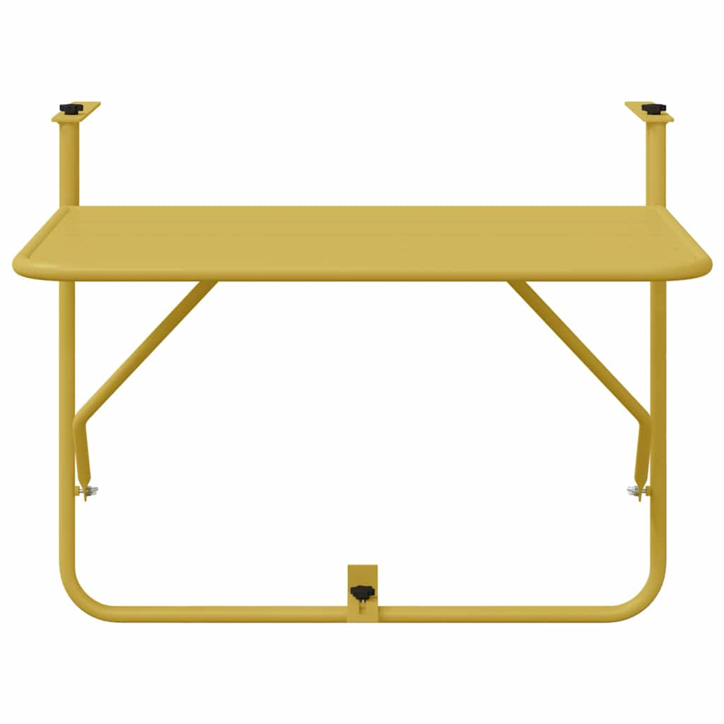 Hanging Balcony Table Gold 60 x 39 x 65 cm Steel