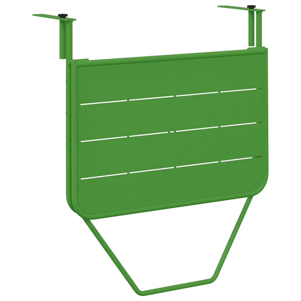 Hanging Balcony Table Green 60 x 39 x 65 cm Steel