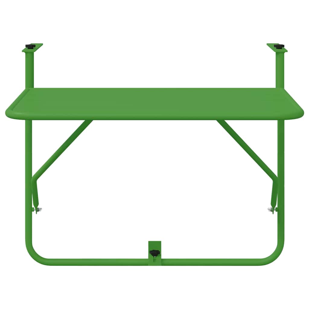 Hanging Balcony Table Green 60 x 39 x 65 cm Steel