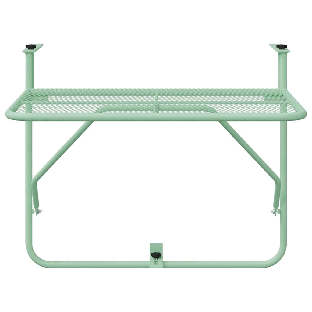 Hanging Balcony Table Mint green 60 x 39 x 65 cm Steel