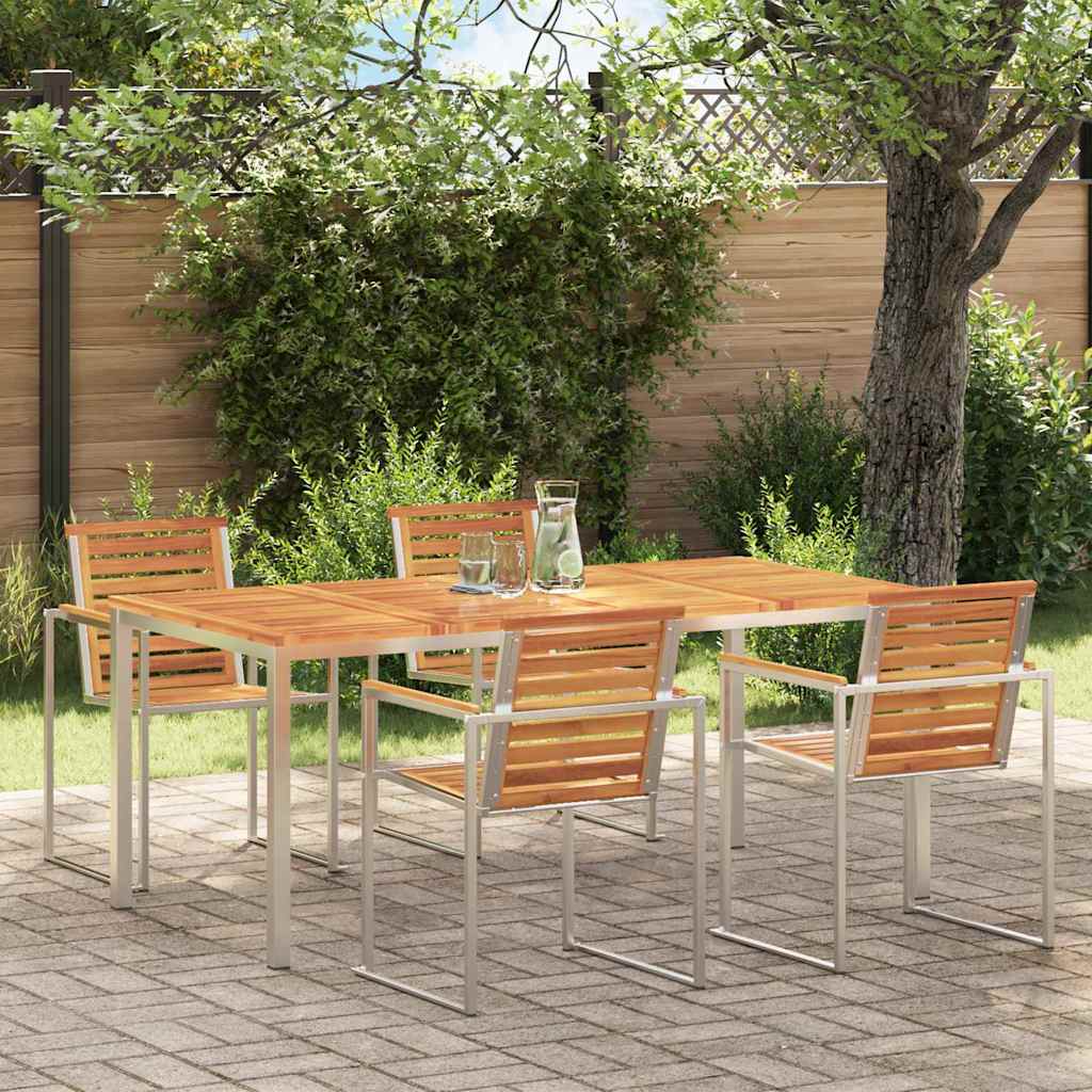 OutdoorDiningTable Brown 180x90x75cm SolidAcaciawood