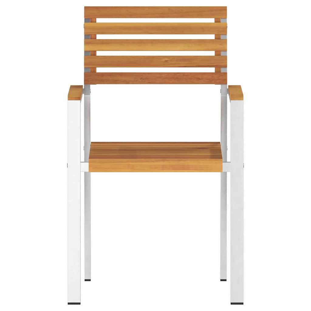 GardenChair 4 pcs Brown 56x54.5x87cm SolidAcaciawood