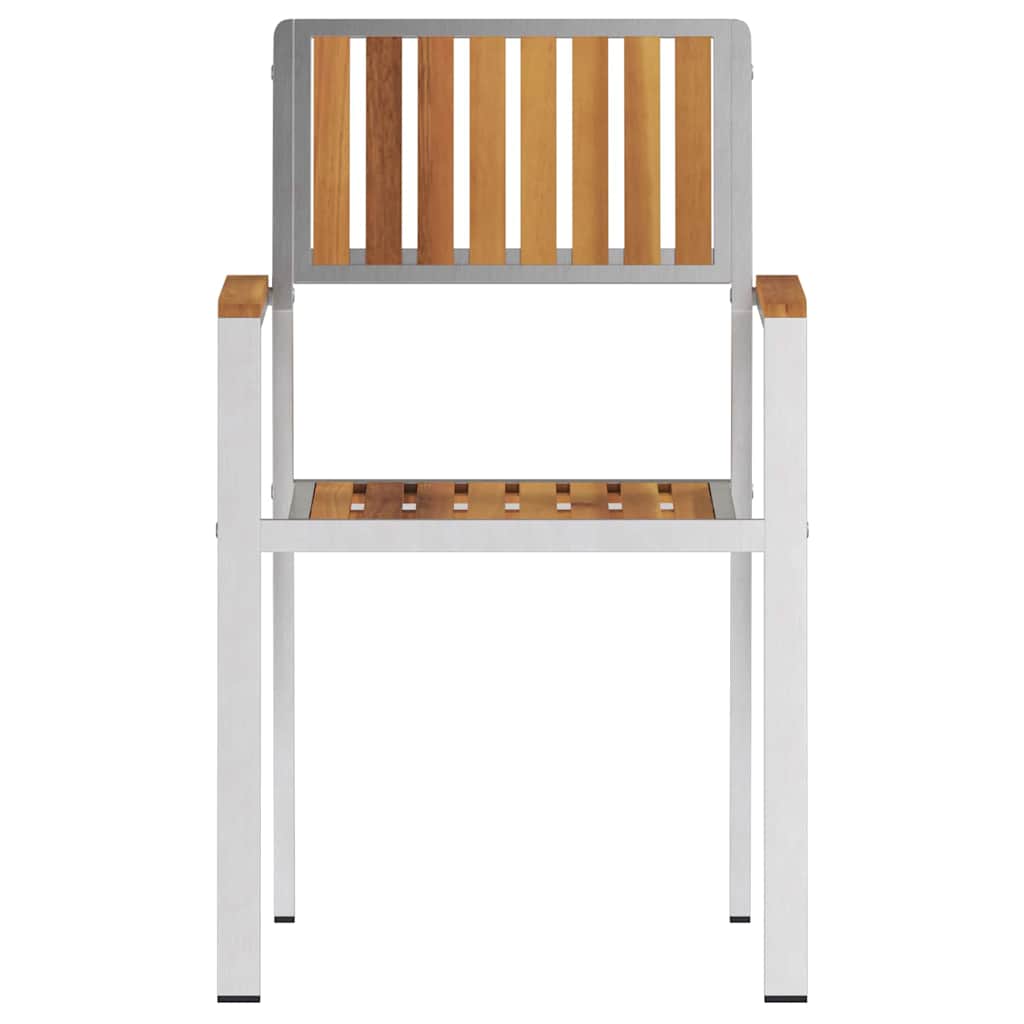 GardenChair 4 pcs Brown 56x54.5x87cm SolidAcaciawood