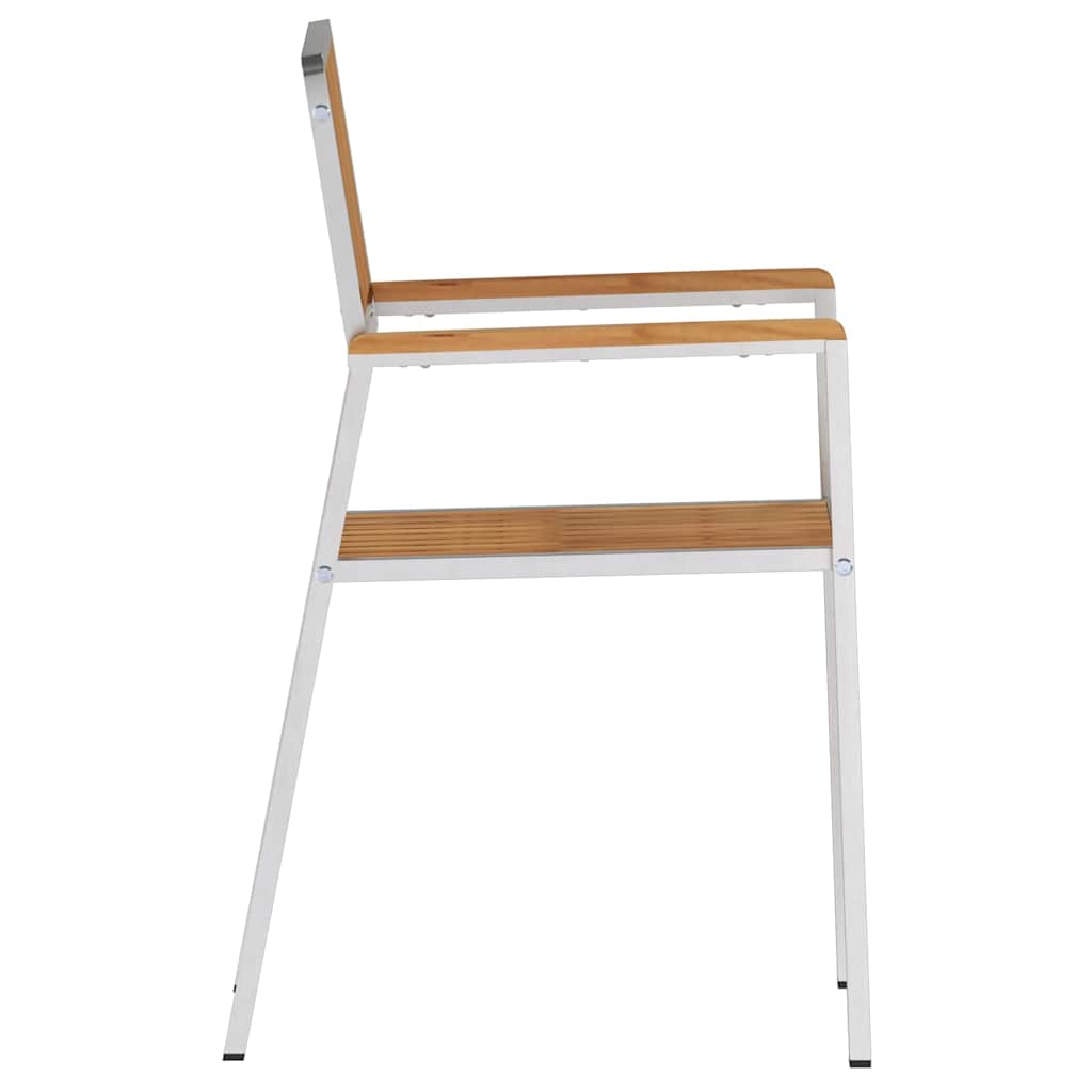 GardenChair 4 pcs Brown 56x54.5x87cm SolidTeakwood