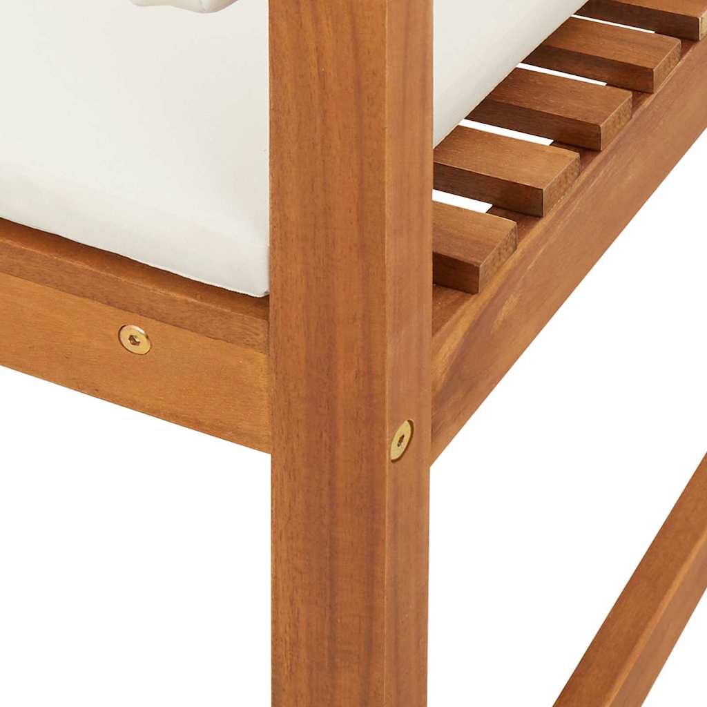 Armless Garden Chair 2 pcs Brown 50 x 50 x 91cm