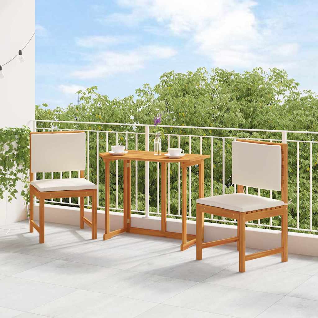 Armless Garden Chair 2 pcs Brown 50 x 50 x 91cm