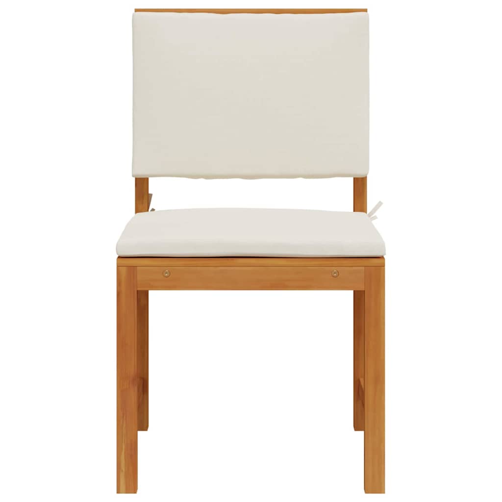 Armless Garden Chair 2 pcs Brown 50 x 50 x 91cm