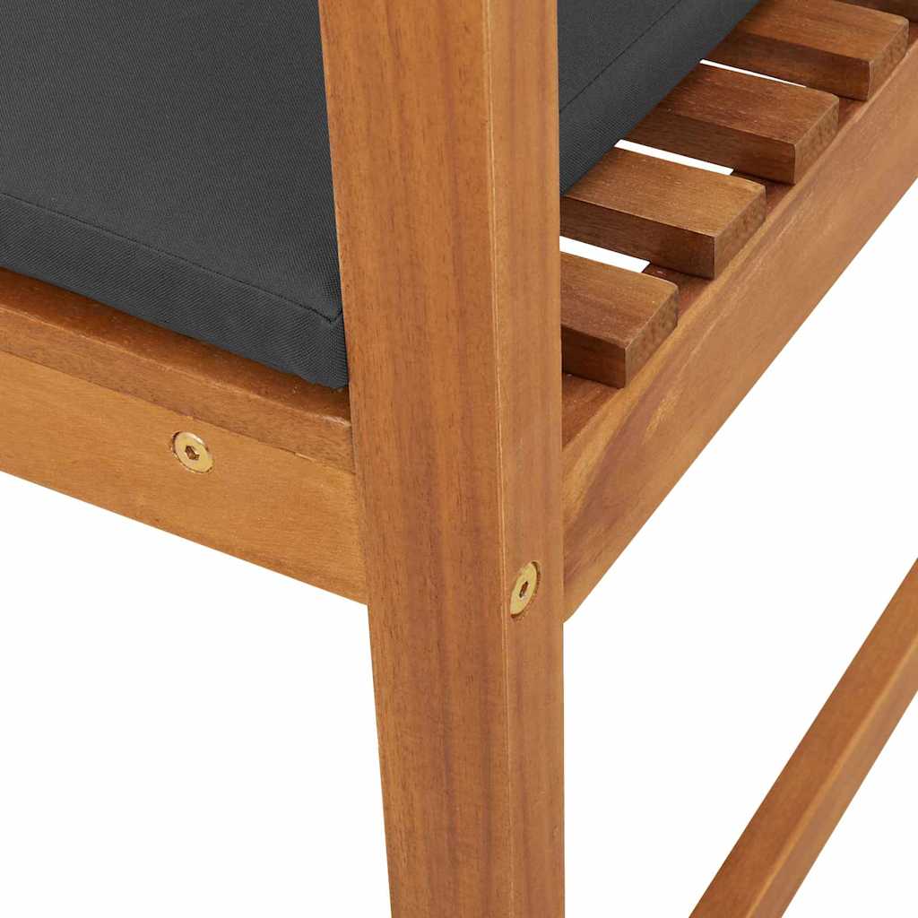 Garden Chair 2 pcs Brown 50 x 50 x 91cm Solid Acacia wood