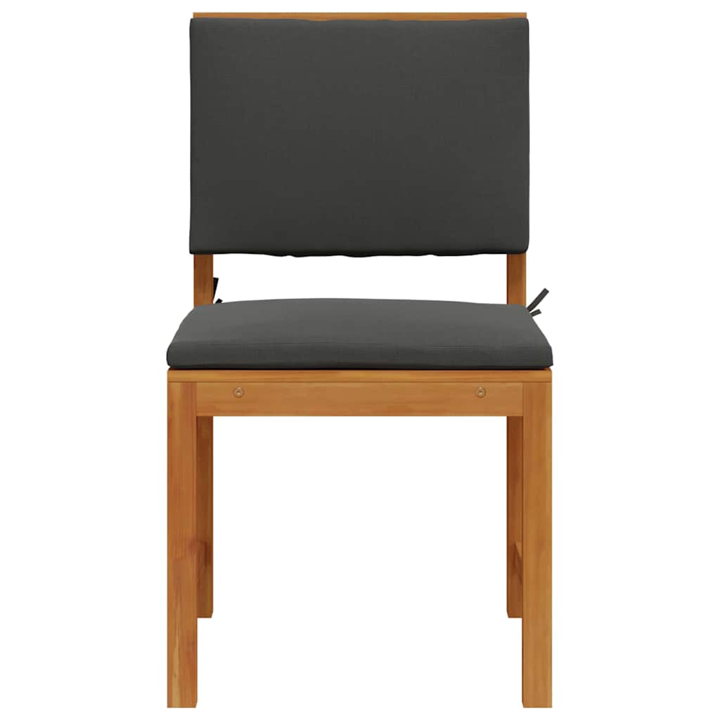 Garden Chair 2 pcs Brown 50 x 50 x 91cm Solid Acacia wood