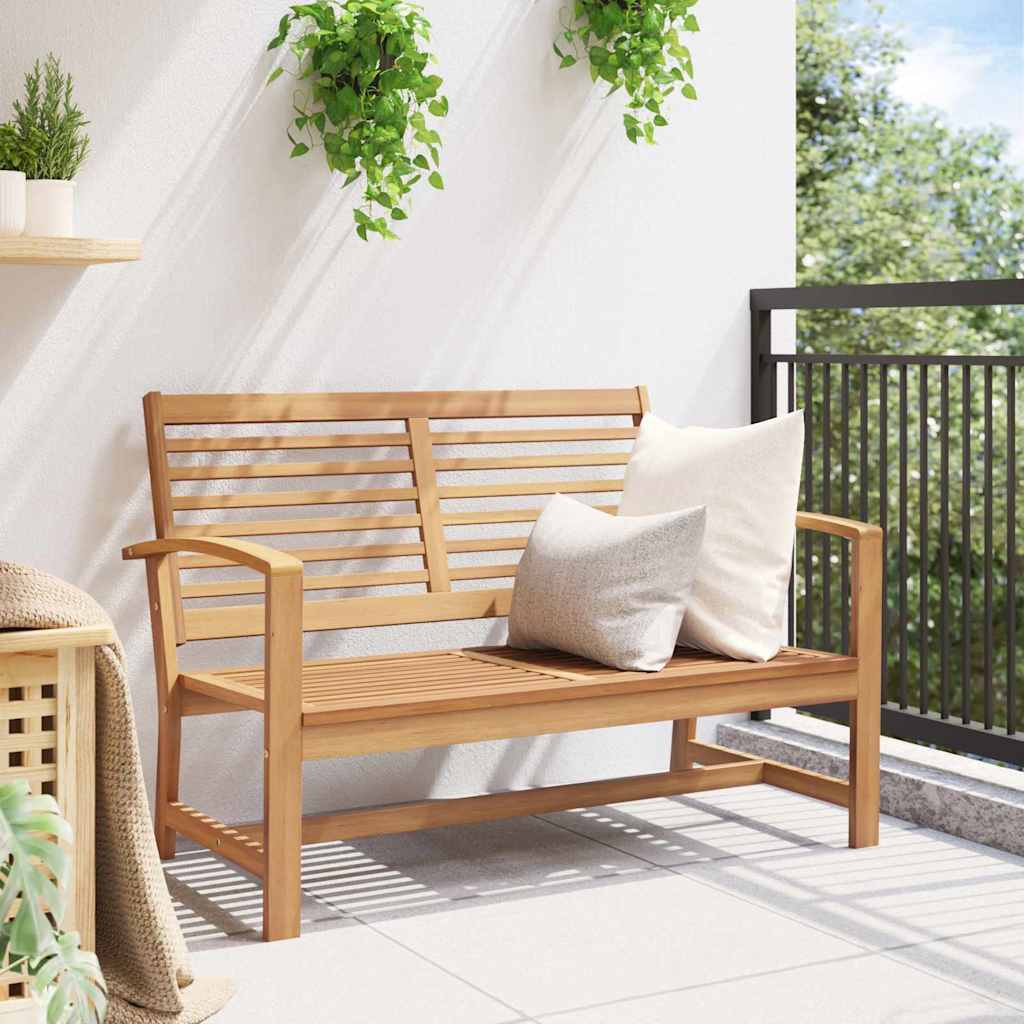 Garden Bench Natural 110 x 64 x 76.5 cm Solid teak wood