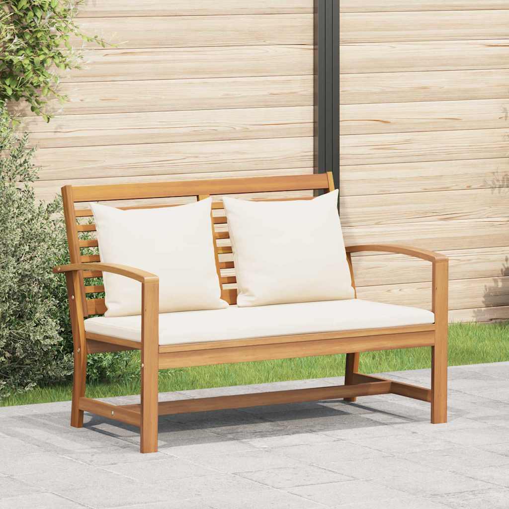 Garden Bench Natural 110 x 64 x 76.5 cm Solid teak wood