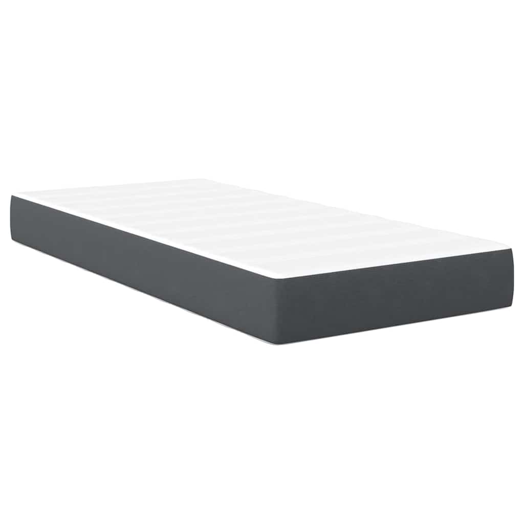 Bed Mattress with Mattress Grey 90 x 190 cm Fabric