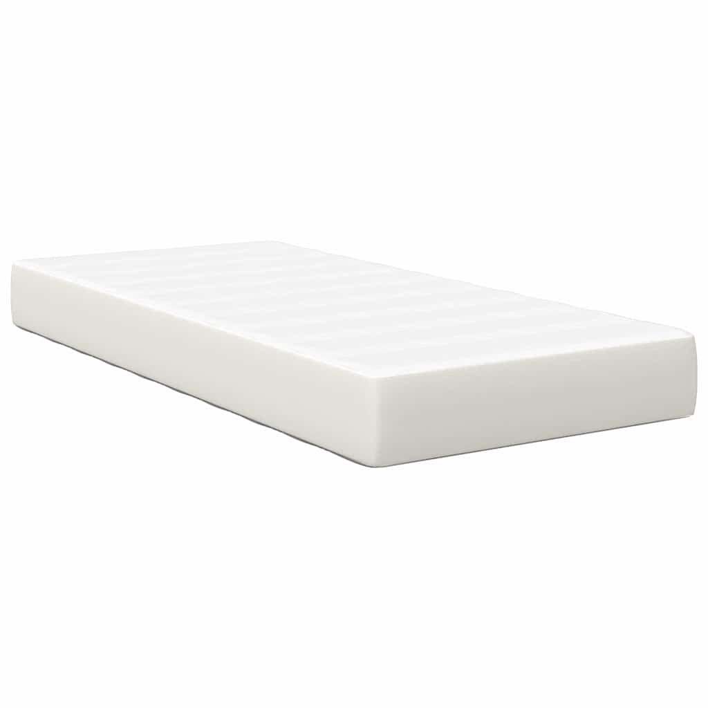Bed Mattress with Mattress Cream 90 x 200 cm Fabric