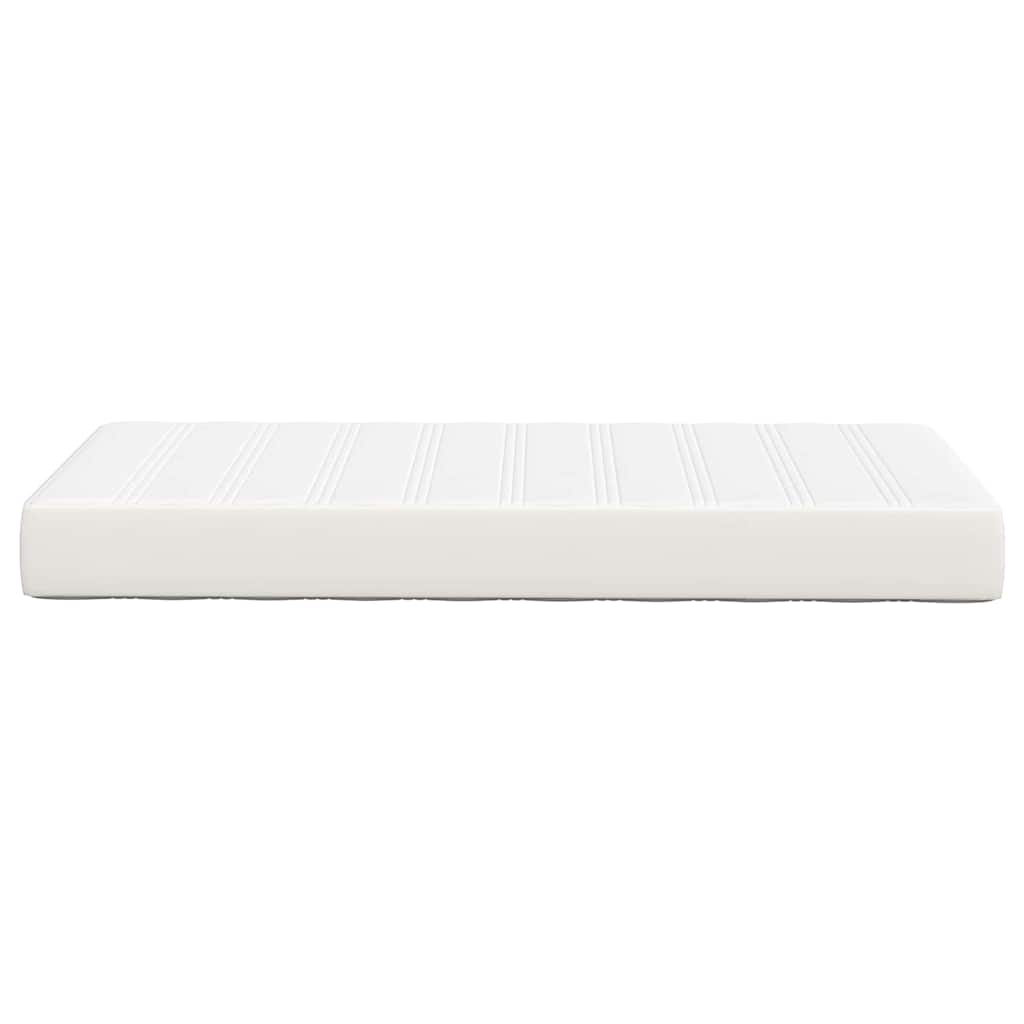 Bed Mattress with Mattress Cream 90 x 200 cm Fabric