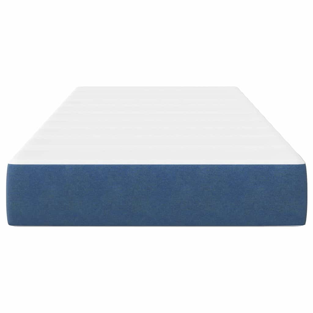 Bed Mattress with Mattress Blue 100 x 200 cm Fabric