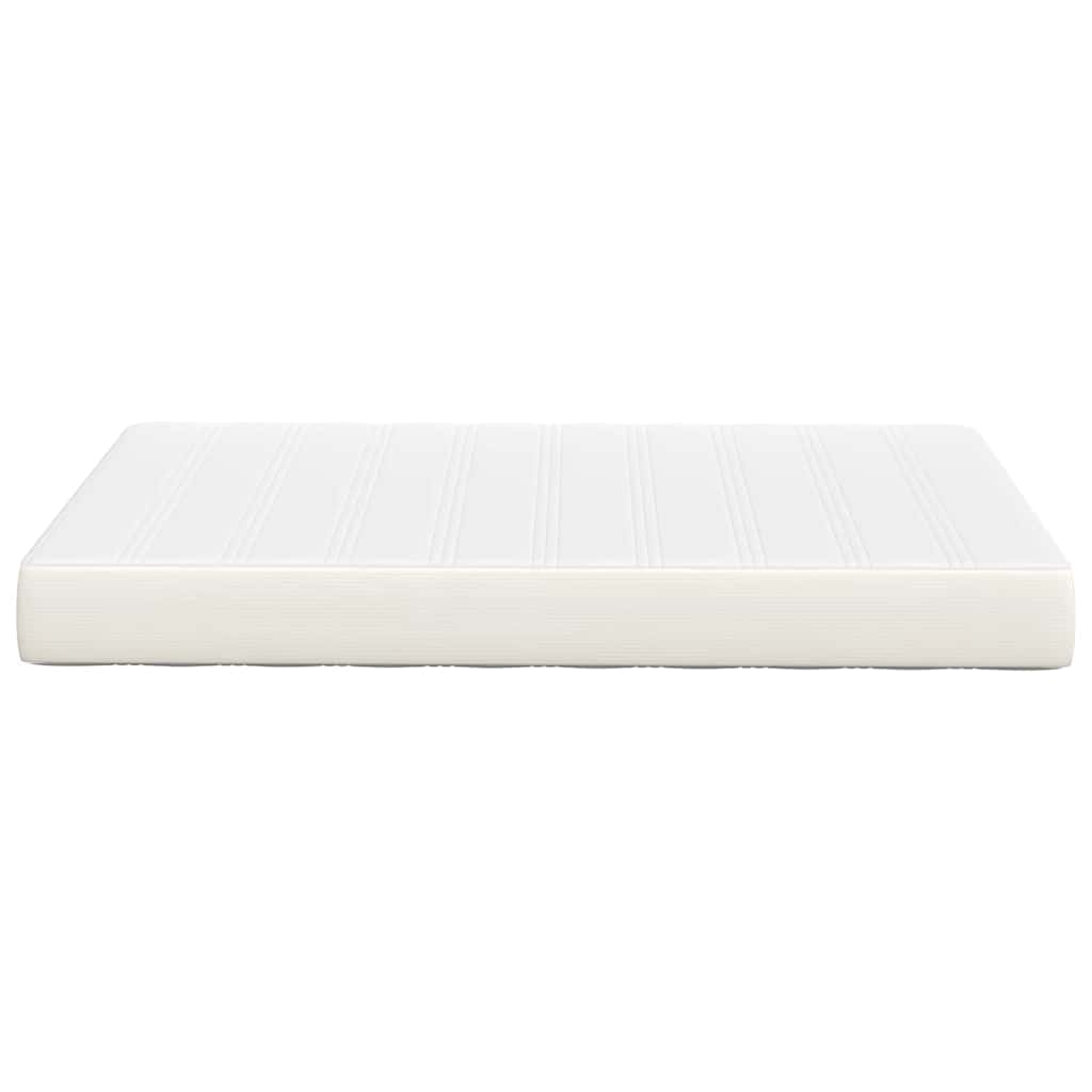 Bed Mattress with Mattress Cream 120 x 200 cm Fabric