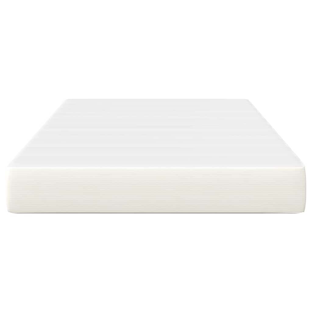 Bed Mattress with Mattress Cream 120 x 200 cm Fabric