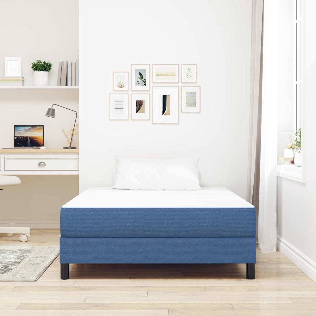 Bed Mattress with Mattress Blue 120 x 200 cm Fabric