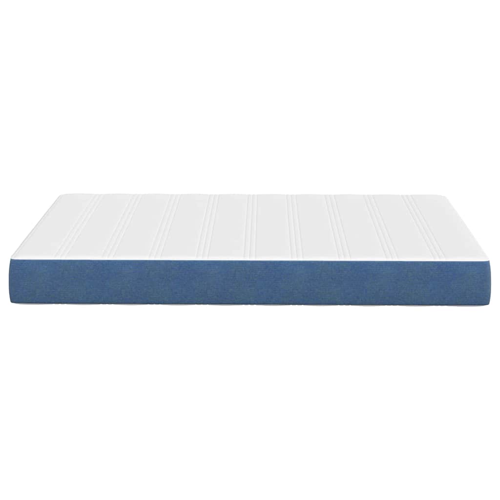 Bed Mattress with Mattress Blue 120 x 200 cm Fabric