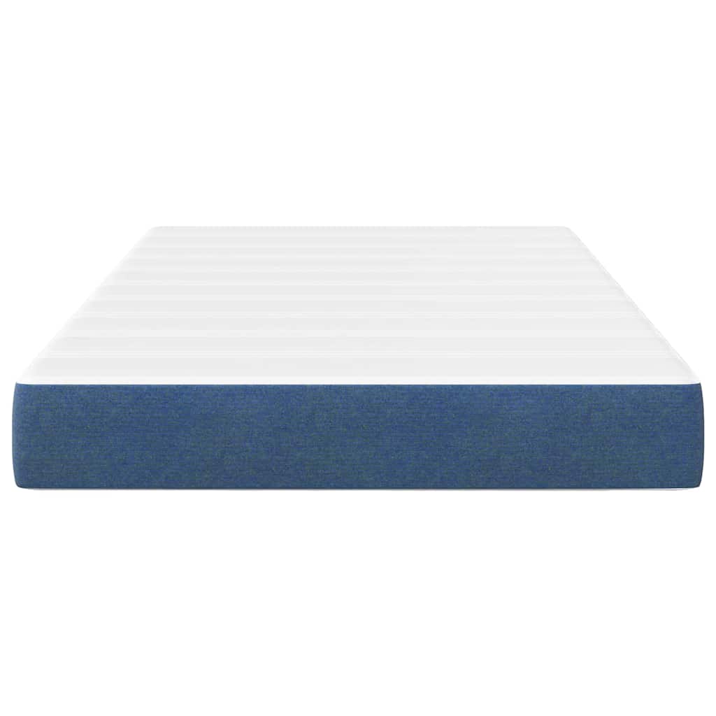 Bed Mattress with Mattress Blue 120 x 200 cm Fabric
