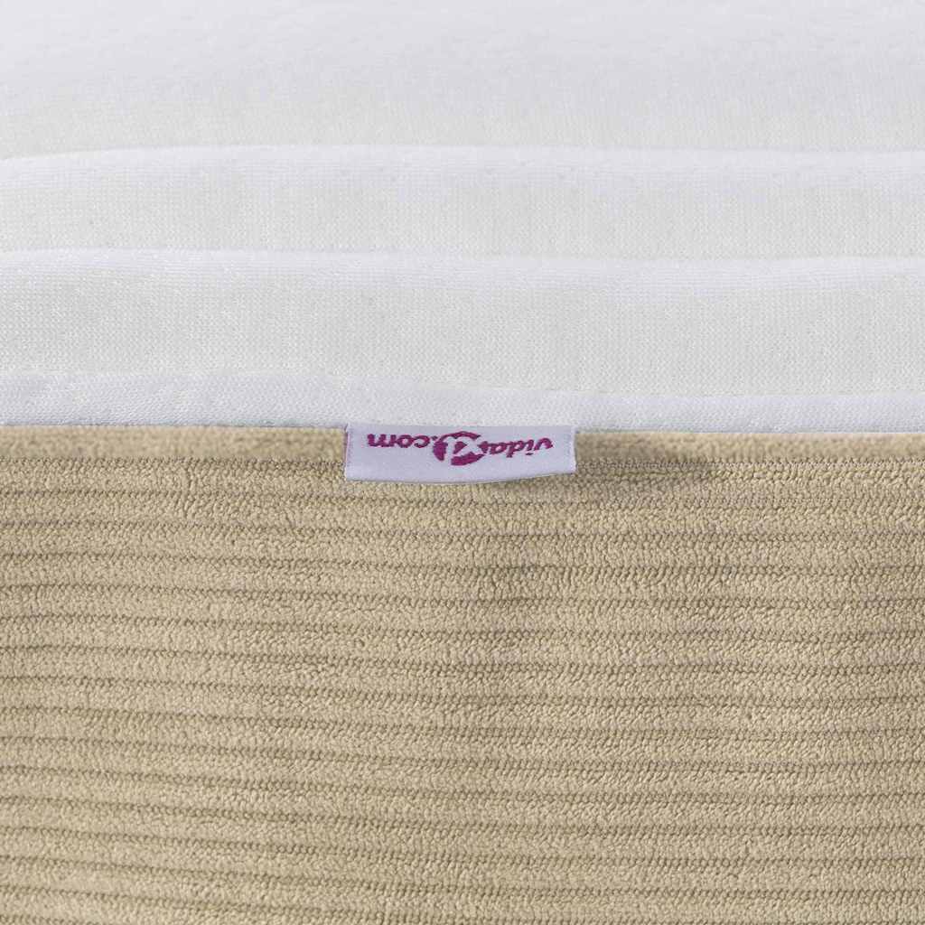 Bed Mattress with Mattress Green 140 x 190 cm Fabric