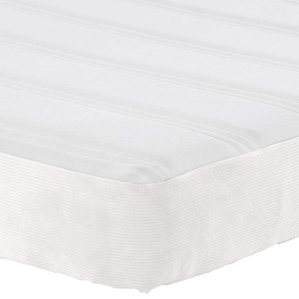 Bed Mattress with Mattress Cream 140 x 200 cm Fabric
