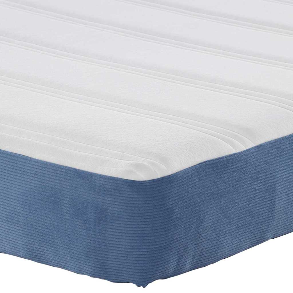Bed Mattress with Mattress Blue 180 x 200 cm Fabric