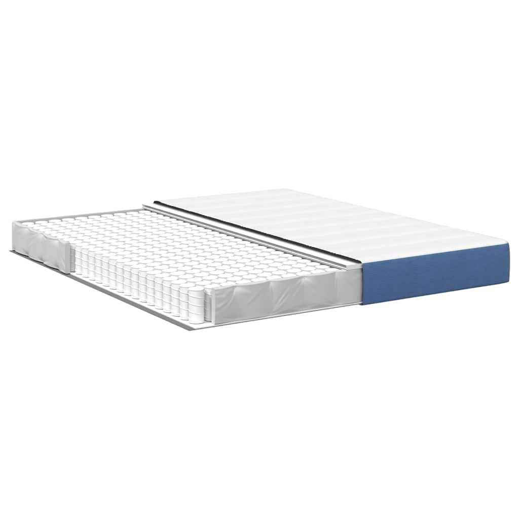 Bed Mattress with Mattress Blue 180 x 200 cm Fabric