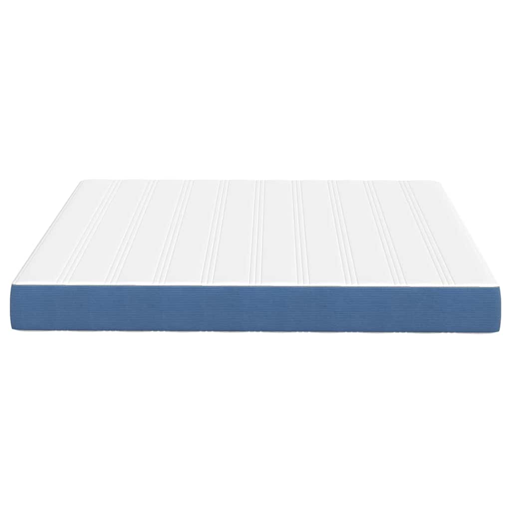 Bed Mattress with Mattress Blue 180 x 200 cm Fabric