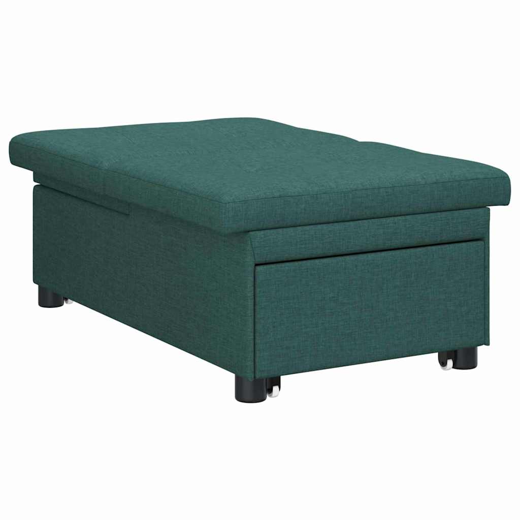 Sofa Bed Dark green 194 x 67 x 37 cm Fabric