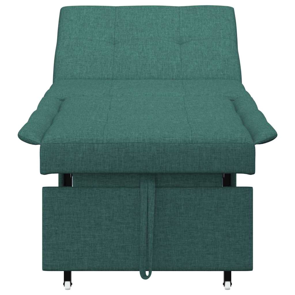Sofa Bed Dark green 194 x 67 x 37 cm Fabric