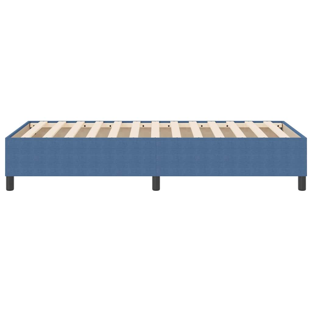 Box Spring Bed Blue 80 x 200 cm Corduroy fabric