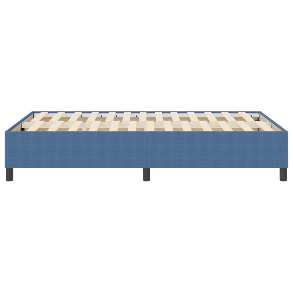 Box Spring Bed Blue 120 x 200 cm Corduroy fabric