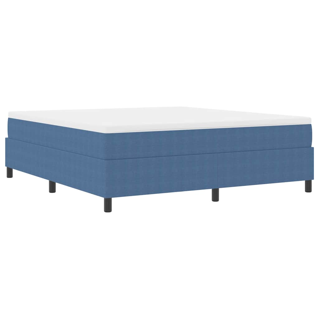 Box Spring Bed Blue 180 x 200 cm Corduroy fabric