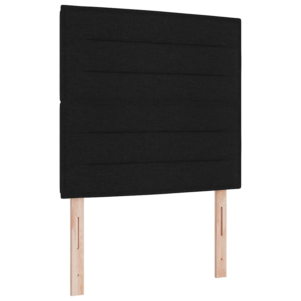 Headboard Other with Headboard Black 100 cm Fabric