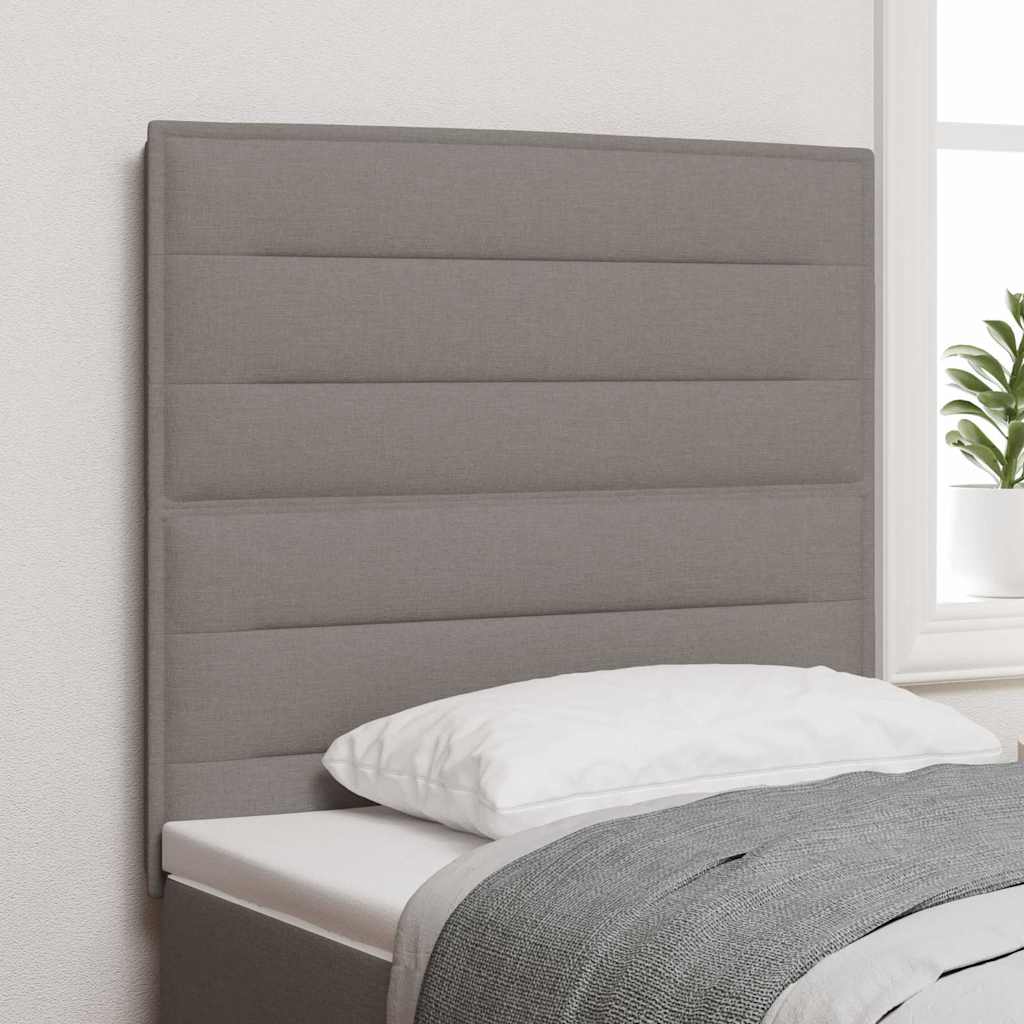 Headboard Other with Headboard Taupe 100 cm Fabric