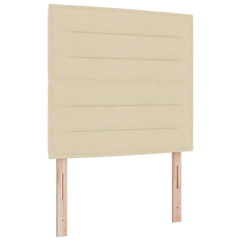 Headboard Other with Headboard Cream 100 cm Fabric