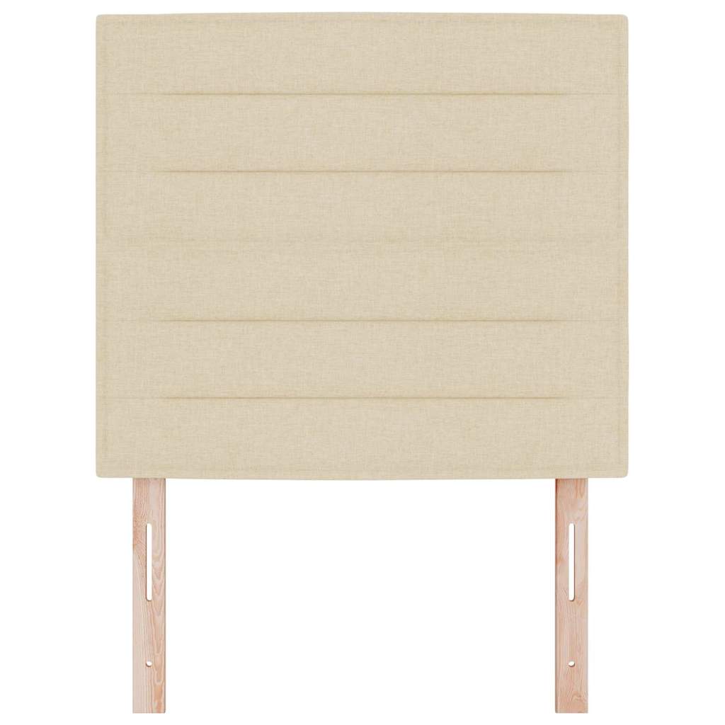 Headboard Other with Headboard Cream 100 cm Fabric