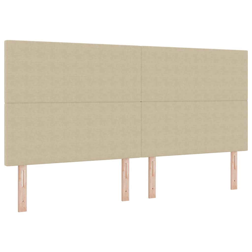 Headboard Height Adjustable Light green grey 200 cm Rib fabric