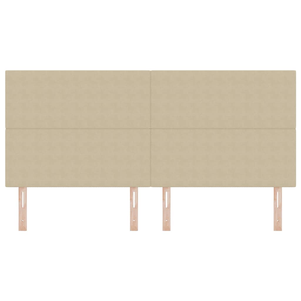 Headboard Height Adjustable Light green grey 200 cm Rib fabric