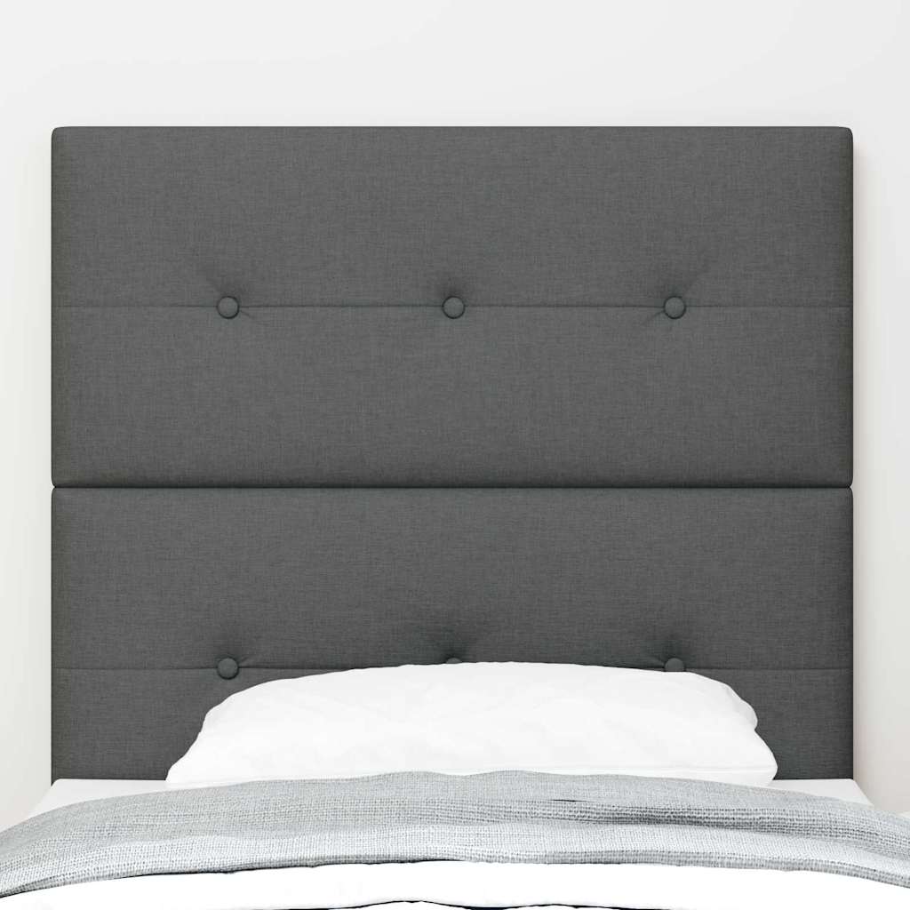 Headboard Height Adjustable Manual Dark grey 100 cm Fabric