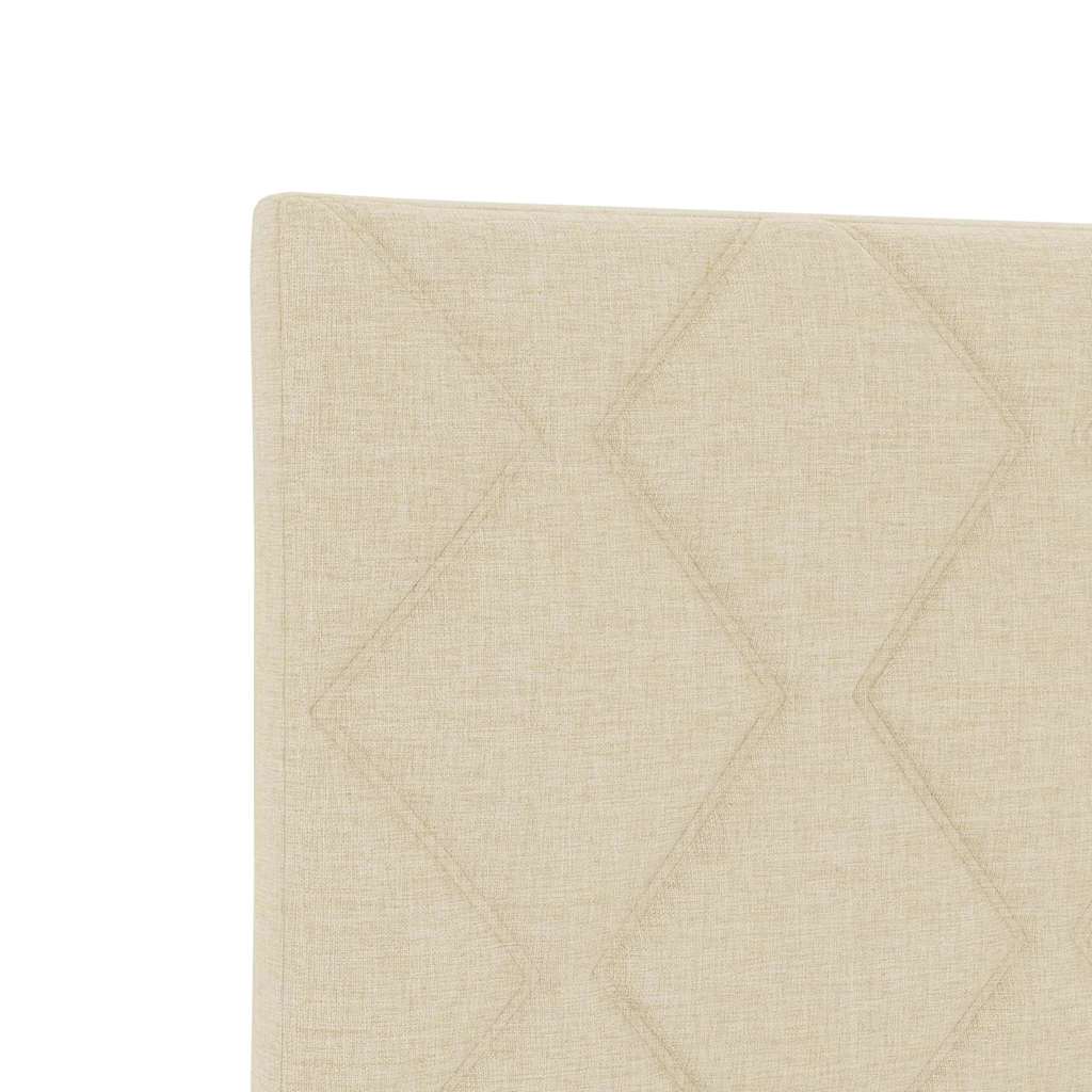 Fabric Headboard Geometric with Headboard Cream 80 cm Fabric