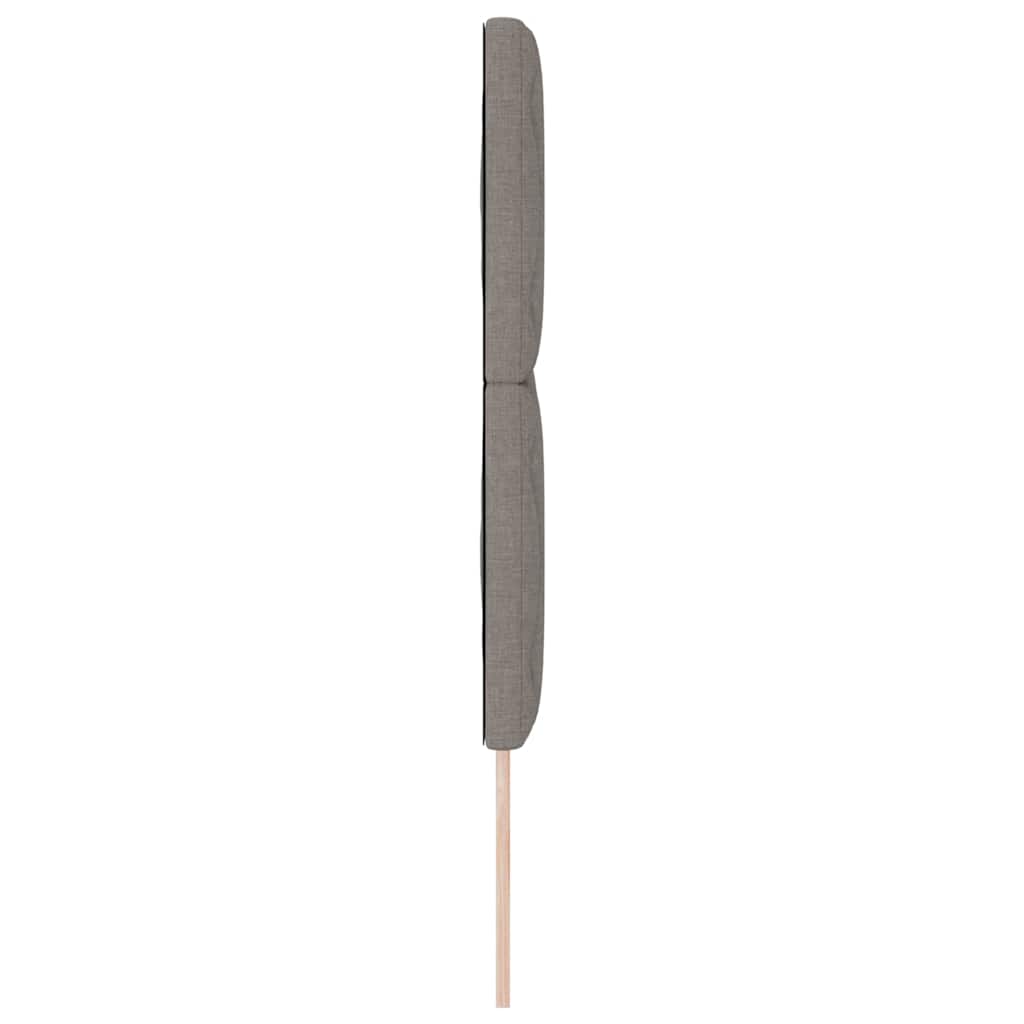 Fabric Headboard Geometric with Headboard Taupe 140 cm Fabric