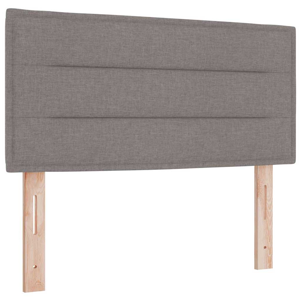 LED Headboard with LED Strip Lights Manual Taupe 80 cm Fabric