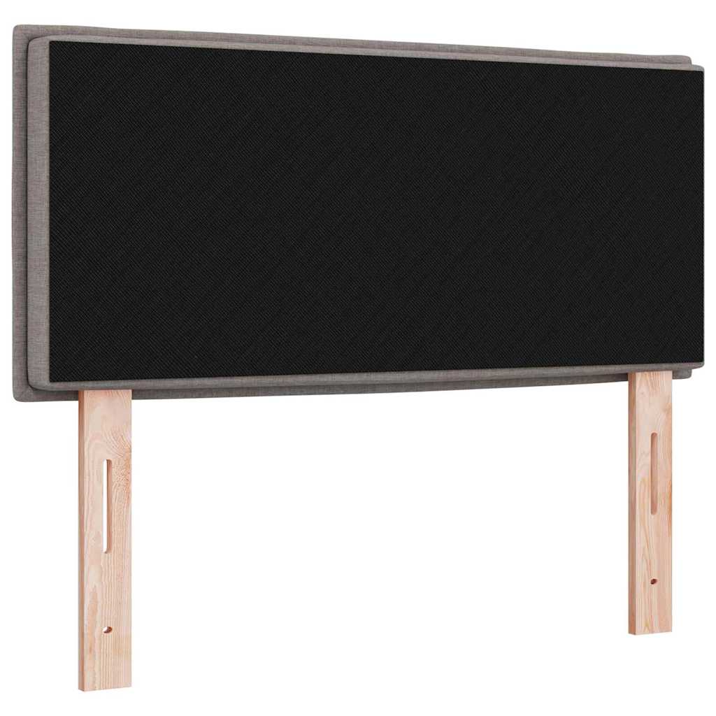 LED Headboard with LED Strip Lights Manual Taupe 80 cm Fabric